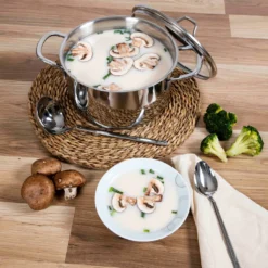 Serenk Modernist Collection Kochtopf, Schmortopf, Edelstahltopf, Universaltopf, Für Alle Herdarten, Auch Induktion, Unbeschichtet, Silber, Ø 20 Cm - 2,5 Liter -Angebote Gourmet Kueche Store 0183b9800d9349781c926fce1b426aff