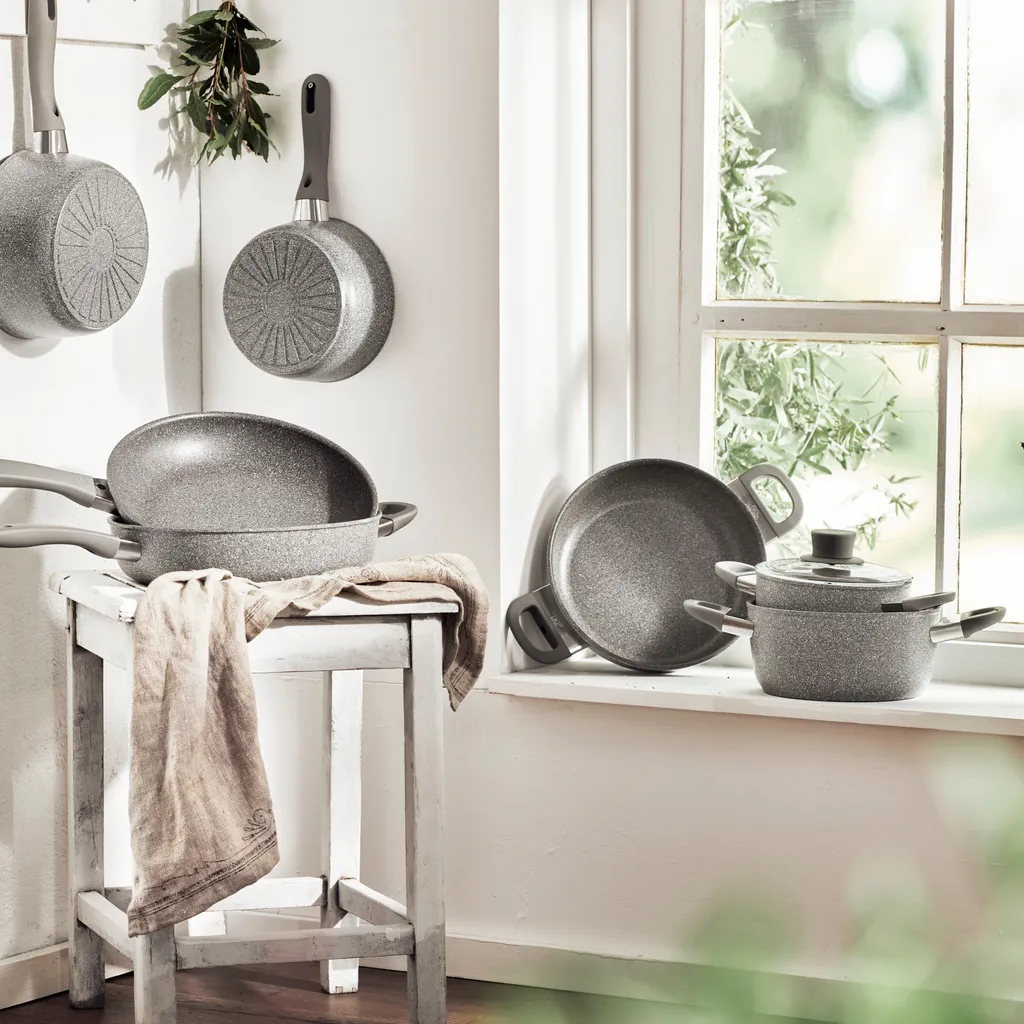 BALLARINI 75002-938-0, 2 L, Rund, Grau, Aluminium, Grau, Gas, Induktion 10 BALLARINI 75002-938-0, 2 L, Rund, Grau, Aluminium, Grau, Gas, Induktion – Bild 8