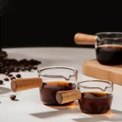 Glas Messbecher Hitzebeständiger Holzgriff Glaswaage Tasse Milchtasse Glasmessbecher 100ml -Angebote Gourmet Kueche Store 08d2c9edf8908abcacc9827b45695f27