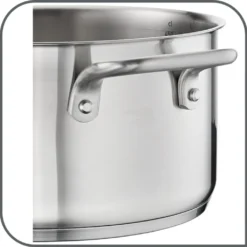 Tefal Virtuoso Topfset, 7-Teilig, Edelstahl - 7-Teiliges Set Aus 1x Stielkasserolle 16cm, 3x Kochtöpfen 16/20/24cm + 3x Deckel -Angebote Gourmet Kueche Store 0984ed78f83ca15f49050bf5c15b097b