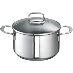 Schulte-Ufer Set 1071 Avanti Set, 9tlg. Edelstahl Topfset, Induktionstauglich, Inklusive 3 Glasdeckel & 2 Bratpfannen, Innenskalierung, Schüttrand -Angebote Gourmet Kueche Store 0cd025e2d802c8231ba90c6cf6dbbd8e