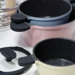 Mulex 6tlg. Topfset 'HAPPINESS' -Angebote Gourmet Kueche Store 17471acabec4b22647fa349a9b748fd0