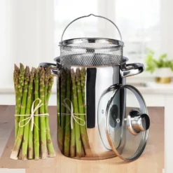 Haushalt International HHI-Spargeltopf - 4 Liter - 16 X 21 Cm -Angebote Gourmet Kueche Store 1929ce33dc1ec8d838b2d0dd2e1fb4df