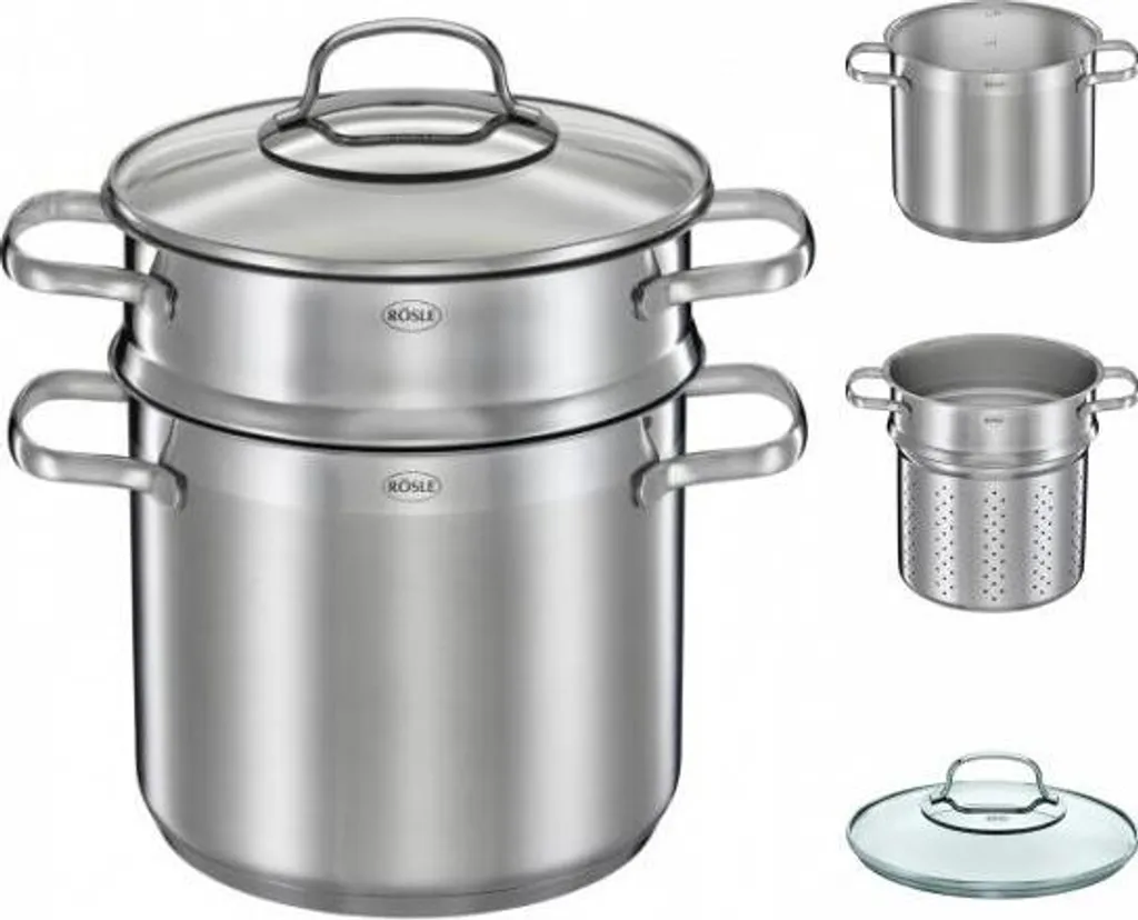 Rösle Pastatopf 20 Cm DIALOG Edelstahltopf Mit Pastaeinsatz 13154 8 Rösle Pastatopf 20 Cm DIALOG Edelstahltopf Mit Pastaeinsatz 13154 – Bild 6