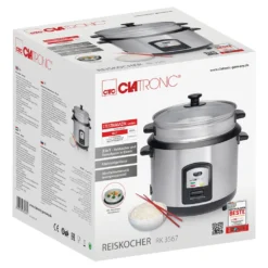 Clatronic Reis-Kocher Multi-Kocher Dampf-Garer 700 W + Löffel RK 3567 19 Clatronic Reis-Kocher Multi-Kocher Dampf-Garer 700 W + Löffel RK 3567 -Angebote Gourmet Kueche Store 1b8cf2859aafe4cc3f145b7d229c9b08