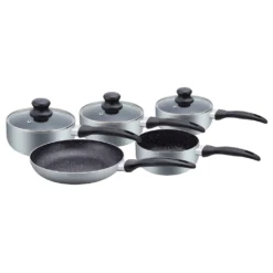 Herzberg HG-5003BK: 8-Teiliges Marmor-Kochgeschirr-Set - Schwarz -Angebote Gourmet Kueche Store 2416315c9c4bc006743580f36481d49b