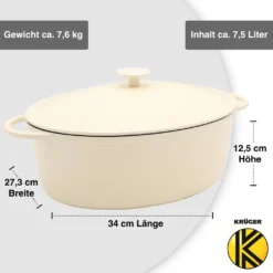 Karl Krüger 95034 Gusseisen Gansbräter Savanna Mit Deckel, 34 Cm -Angebote Gourmet Kueche Store 242c28563ff09622646c9ad71ceaff78