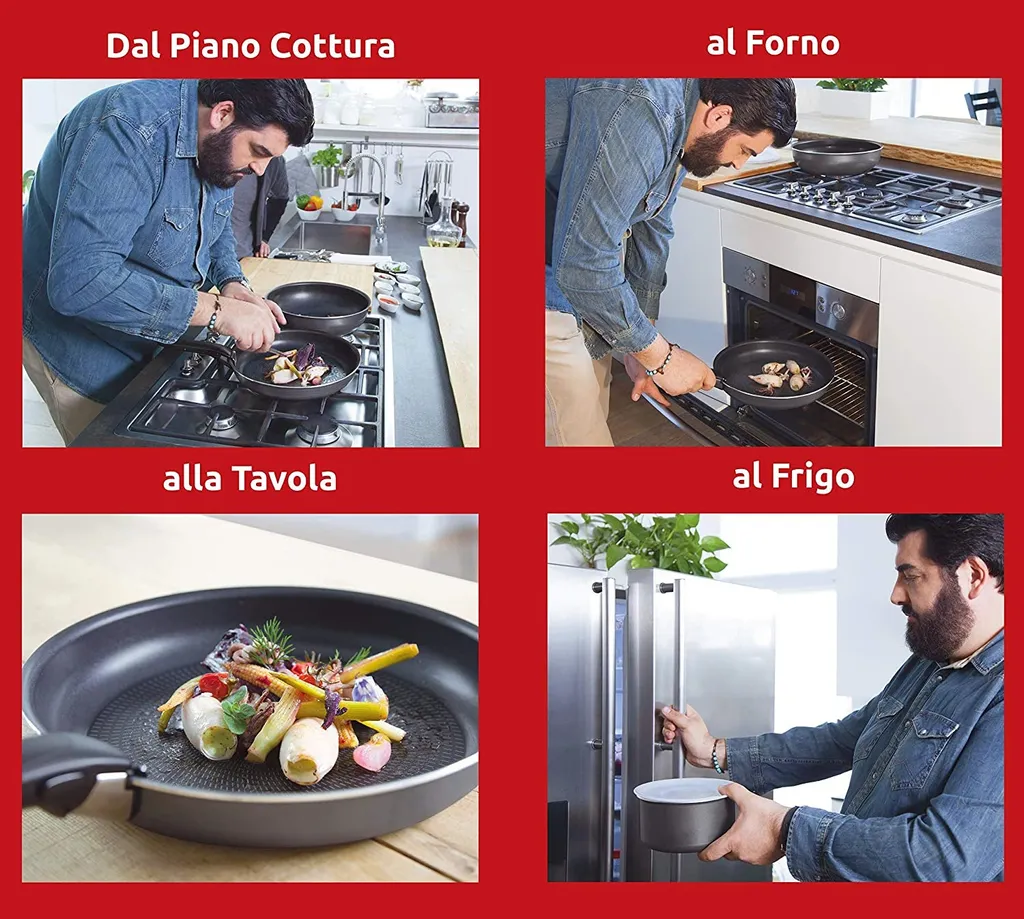 Lagostina Ingenio Essential, Schwarz, Grau, Weiß, Schwarz, Lagospot, Abnehmbar, Keramik, Gas, Versiegelte Platte, 16 Cm 5 Lagostina Ingenio Essential, Schwarz, Grau, Weiß, Schwarz, Lagospot, Abnehmbar, Keramik, Gas, Versiegelte Platte, 16 Cm – Bild 3