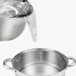 Velaze Töpfe Set, 7-teilig Kochtopf Set Aus Edelstahl, Topf Set Mit Glasdeckeln, PFOA Frei, Klassisches Design, Topfset Induktion Für Alle Herdarten Und Für Verschiedene Kochbedürfnisse -Angebote Gourmet Kueche Store 25183548b1d24410835d8e9e03de5820