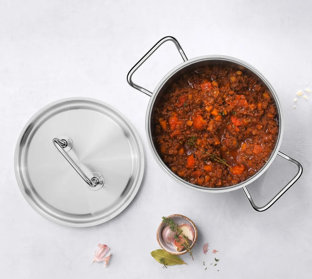 Fleischtopf - Edelstahl 18/10 - Ø 28 Cm - Mit Deckel 6 Fleischtopf - Edelstahl 18/10 - Ø 28 Cm - Mit Deckel – Bild 4