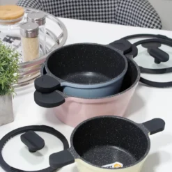 Mulex 6tlg. Topfset 'HAPPINESS' -Angebote Gourmet Kueche Store 307ac01f53a109d5ceb5e2d36a0a35ff