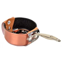 Excellence Cuivre Ø20 Cm By Kitchen Pro - Stielkasserolle 20cm Ohne Deckel, Kochtopf Klein 2,5 Liter, Aus Kupfer Und Rostfreiem Edelstahl, Induktion -Angebote Gourmet Kueche Store 3082e37c787296051d473b232c6ad5e5