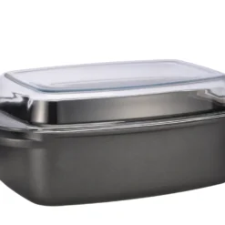 Aluguss Bräter Mit 2-facher Antihaft-Beschichtung - Füllmenge Ca. 5,6 Liter