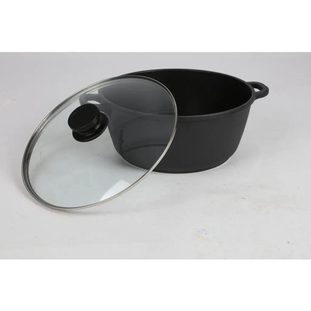 Aluguss Kochtopf 6,7 L Antihaft Induktion Herd Ofen Küche Braten Geschirr Suppen 5 Aluguss Kochtopf 6,7 L Antihaft Induktion Herd Ofen Küche Braten Geschirr Suppen – Bild 3