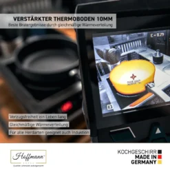 Hoffmann TC Induktionspfanne 24 Cm Antihaftbeschichtet I Innenhöhe 7 Cm Ohne Glasdeckel I Germany -Angebote Gourmet Kueche Store 3c4e3e1baa173a4f3d8833716ff60837