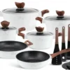 Weiße Keramik-Marmortöpfe Mit Bratpfanne Und Wok Set 15-teiliges -Angebote Gourmet Kueche Store 3c891eaa28539146a31cfb52d7b58c07