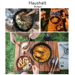 Mucola Gusseisen Feuertopf Gusstopf Inkl. Deckelgriff 2in1 Kochtopf & Pfanne 9,0L Dutch Oven Potjie Camping Kochgeschirr -Angebote Gourmet Kueche Store 3d3448a32ee7f0c3ee120f9ee1afdf13