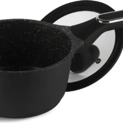 Schwarze Töpfe INDUKTION GLASDECKEL Kochtopf Topfset Keramik Und Pfanne -Angebote Gourmet Kueche Store 4122bd00bcbe0c54d6dc6d011158f1b7