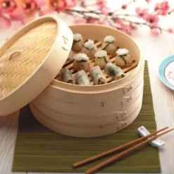 Pure Oriental Bambus-Dampfkorb Mit 2 Ebenen, Inkl. Deckel -Angebote Gourmet Kueche Store 41d512dd88416d2caea5ee902e84d443