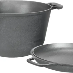 Gusseisen Topf 4L Gusseiserner Topf Ø 22cm Kochtopf Aus Gusseisen Mit Deckel-Bratpfanne -Angebote Gourmet Kueche Store 46dd880a27f295871ac296d2bc8a8c72