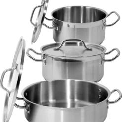 YATO Kochtopf Mit Deckel 20x10,5 3,3L Gastronomie Qualität Edelstahl Topf Gastro Induktion -Angebote Gourmet Kueche Store 4bc2de11e746a8e753c385a2df6bf3c8