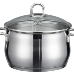 Elo Platin 67220 Kochtopf Inkl. Deckel, Edelstahl, 20 Cm Durchmesser, Induktionsherd-geeignet