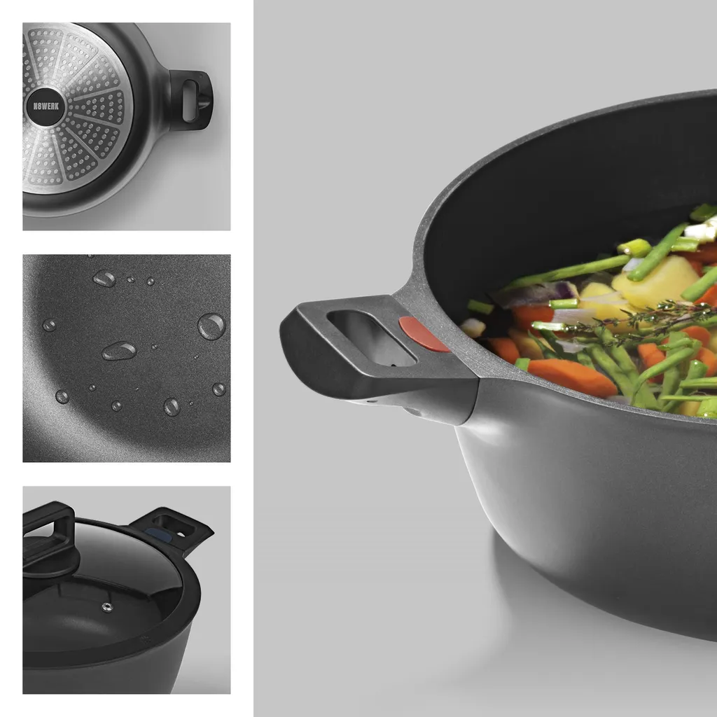 N8WERK Aluguss-Topf-Set In Der Midnight Edition | 8-teilig 6 N8WERK Aluguss-Topf-Set In Der Midnight Edition | 8-teilig – Bild 4