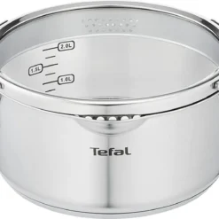 Tefal NORDICA Kochtopf Mit Glas-Siebdeckel Induction °24cm 5L H85224
