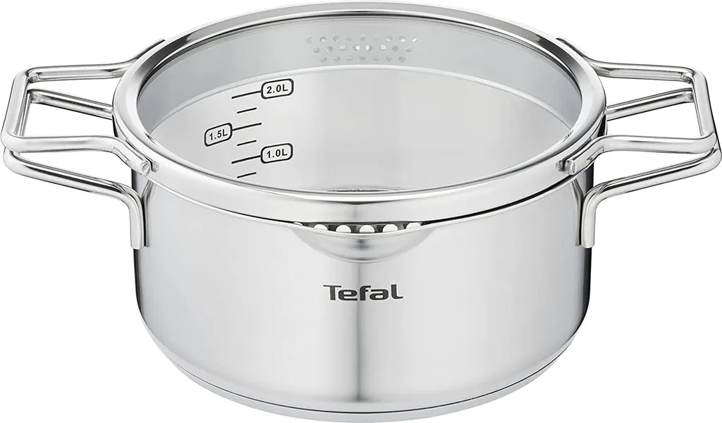 Tefal NORDICA Kochtopf Mit Glas-Siebdeckel Induction °24cm 5L H85224 3 Tefal NORDICA Kochtopf Mit Glas-Siebdeckel Induction °24cm 5L H85224