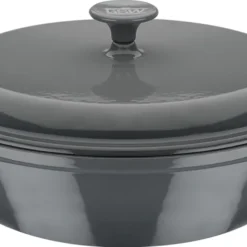 GSW Gusseisen Schmortopf Grey Shadow 30cm / 4,5 Ltr., Gusseisen, Schmortopf Mit Deckel ø Ca. 30 X H 9,0cm