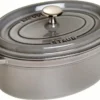 Staub Cocotte Oval Graphitgrau 33cm 40509-324-0 -Angebote Gourmet Kueche Store 5627d431c59abc143b69026805bb614d