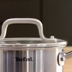 Tefal Virtuoso Topfset, 7-Teilig, Edelstahl - 7-Teiliges Set Aus 1x Stielkasserolle 16cm, 3x Kochtöpfen 16/20/24cm + 3x Deckel -Angebote Gourmet Kueche Store 5bb74bf6b0241fae328bdf31300ca0af