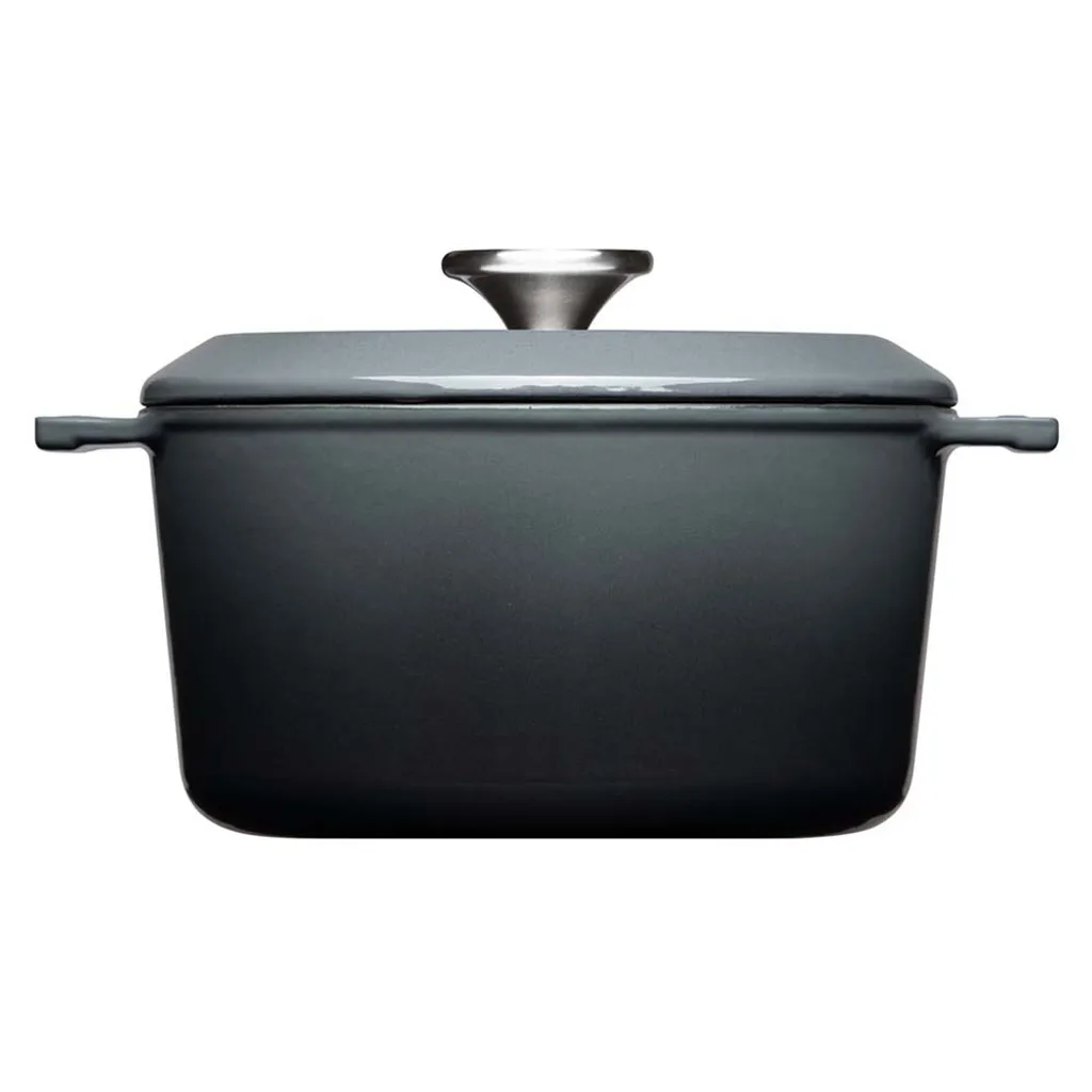 Woll IRON, Topf Mit Deckel, Ø 16 Cm, 8 Cm Hoch, 1.3 Liter, Inkl. Silikongriffe, Carbon Grey 4 Woll IRON, Topf Mit Deckel, Ø 16 Cm, 8 Cm Hoch, 1.3 Liter, Inkl. Silikongriffe, Carbon Grey – Bild 2