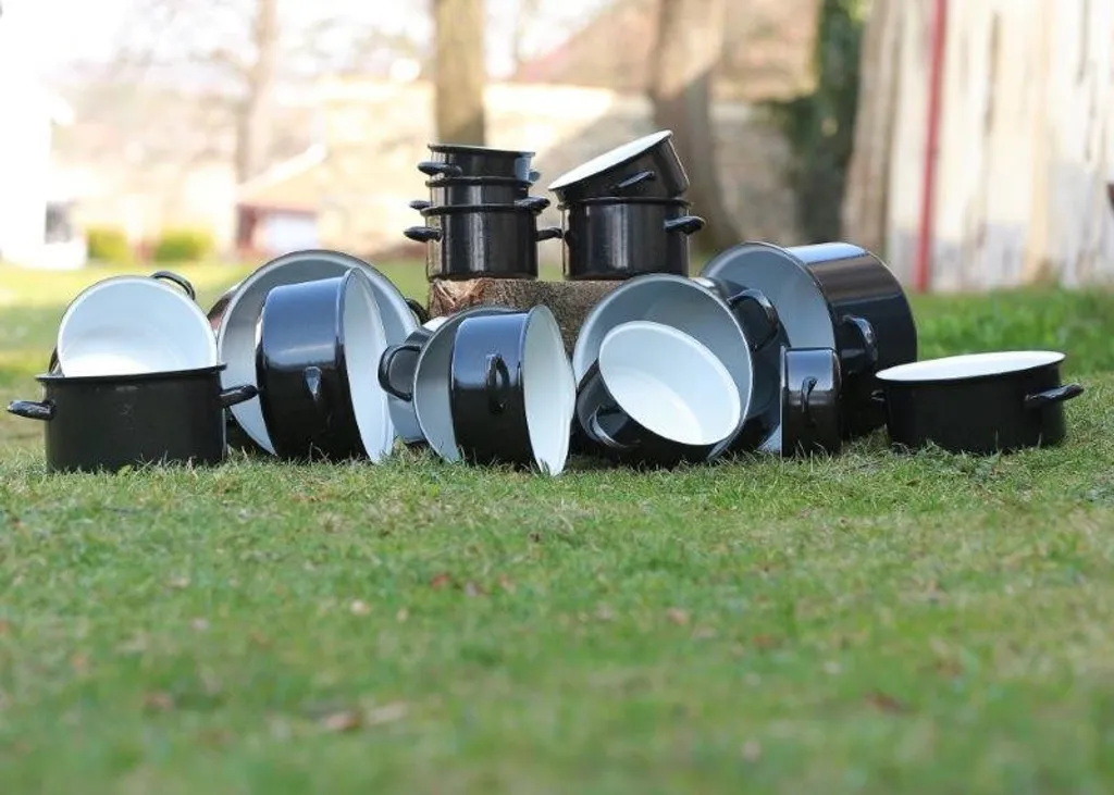 Emailletopf - Suppentopf - Saucentopf - 10l - STANDARD - 28 Cm - Belis - Schwarz 6 Emailletopf - Suppentopf - Saucentopf - 10l - STANDARD - 28 Cm - Belis - Schwarz – Bild 4