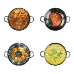 BEYOND® Edelstahl Kochtopf 24 Cm, Mit Glasdeckel Und Herausnehmbarem Siebeinsatz -Angebote Gourmet Kueche Store 6319006d415fb6410be8ce3437c9e4c7