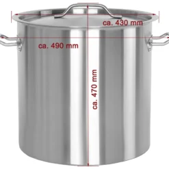 Beeketal Gastro Edelstahl Kochtöpfe Kochtopf, Variante:BKT-50 - Ca. 45 Liter -Angebote Gourmet Kueche Store 632dfd6b7b8cc2910b84e6a28d8dbe6c