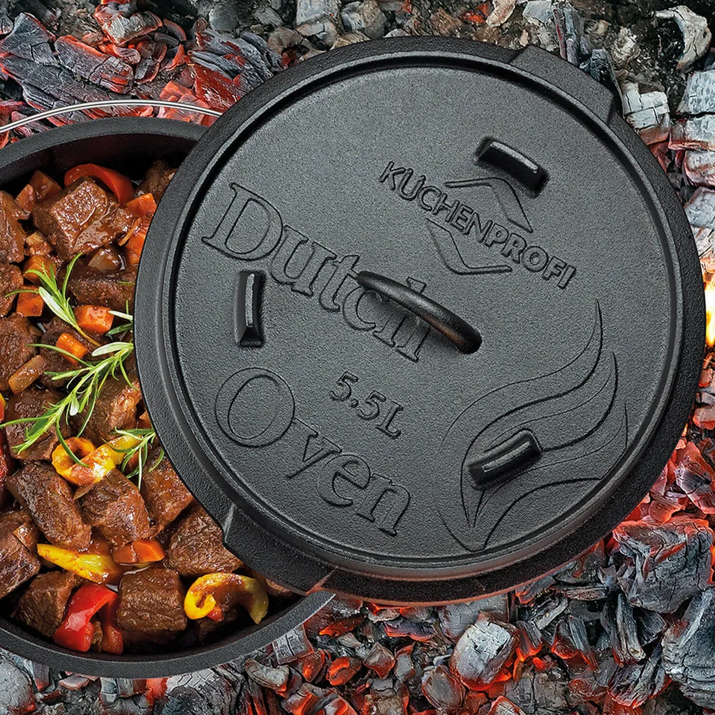 Küchenprofi Dutch Oven 5,5 L, 30 Cm BBQ 306501030 4 Küchenprofi Dutch Oven 5,5 L, 30 Cm BBQ 306501030 – Bild 2