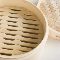 Reishunger Bambusdämpfer (Ø 20 Cm), Für 2 Personen, Inkl. 2 Baumwolltücher -Angebote Gourmet Kueche Store 6ad02aa0005428420e2a71f61d325817