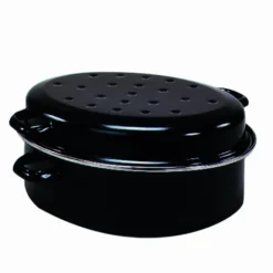 Krüger Gänsebräter Aus Schwarz Emailliertem Stahl Mit Chromrand 42cm 10 Krüger Gänsebräter Aus Schwarz Emailliertem Stahl Mit Chromrand 42cm -Angebote Gourmet Kueche Store 6aecdf9fef3f656f3e9a70d3781f18f2