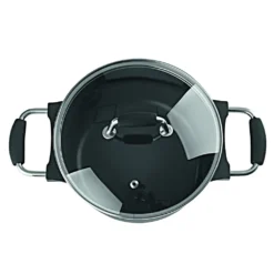 Bratoni Aluguss Kochtopf 24cm 4,5L | Glasdeckel | Antihaft | Kraztfest | Schwarz -Angebote Gourmet Kueche Store 6ec7ccc686b920d24f3b2eca6829b003