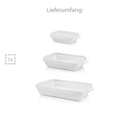 Sänger SÄNGER Auflaufformen Aus Porzellan Weiß 3 Teilig -Angebote Gourmet Kueche Store 70a8a6332fd5fa9b35bde9a61287770e