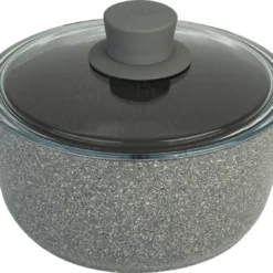 BALLARINI 75002-938-0, 2 L, Rund, Grau, Aluminium, Grau, Gas, Induktion