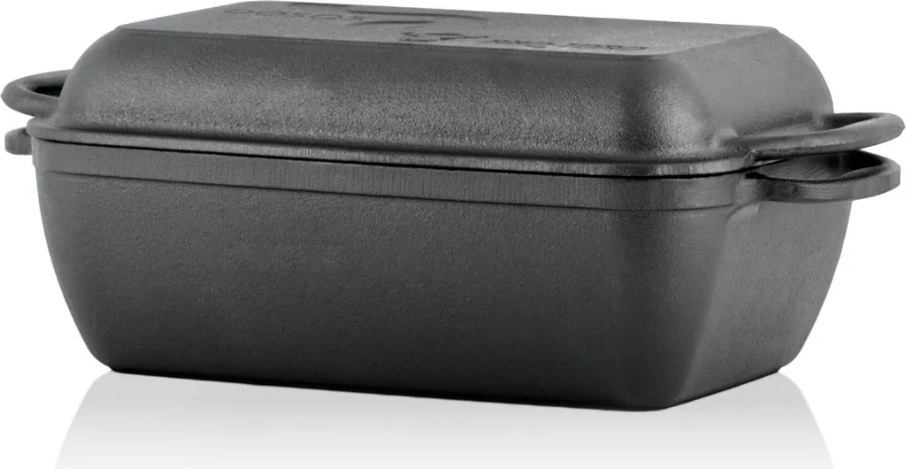 BBQ-Toro Gusseiserner Bräter Mit Deckel 4,5 Liter | 2in1 Gusseisenpfanne + Schmortopf, Gussbräter 5 BBQ-Toro Gusseiserner Bräter Mit Deckel 4,5 Liter | 2in1 Gusseisenpfanne + Schmortopf, Gussbräter – Bild 3