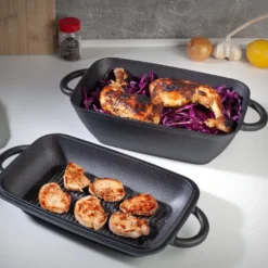 Hanseküche Gusseisen Bräter – Bereits Eingebrannter Gusseisen Topf 2in1 Mit Deckel, Gusseisenpfanne, Brotbackform Zum Brotbacken, Hochwertige Grillpfanne -Angebote Gourmet Kueche Store 740dff01a943872716b8ccfab685f74e