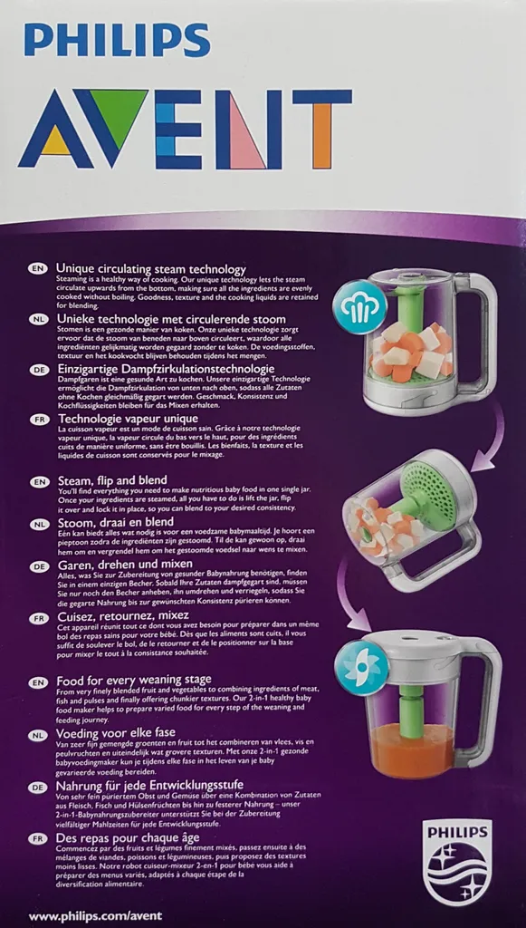PHILIPS AVENT AVENT 2-in-1 Babynahrungszubereiter 21 PHILIPS AVENT AVENT 2-in-1 Babynahrungszubereiter – Bild 19