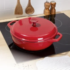 ø30cm KING® Eisengusstopf / Eisengrussbräter / Farbe: Dunkel-Rot / Ca. 9cm Hoch 7 ø30cm KING® Eisengusstopf / Eisengrussbräter / Farbe: Dunkel-Rot / Ca. 9cm Hoch -Angebote Gourmet Kueche Store 7a155467cbcfb58baad1b0accf67582b