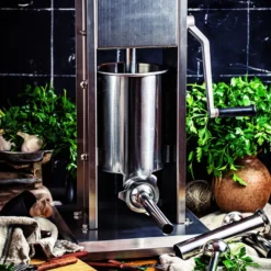 Zelsius Profi Wurstfüllmaschine | 7 Liter | Schwarz | Edelstahl -Angebote Gourmet Kueche Store 7abea16d36c975389de809e1bc685c07