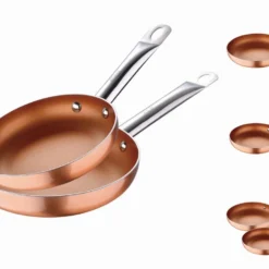 Pfannen-Set San Ignacio Kupfer Geschmiedetes Aluminium 2 Teilig -Angebote Gourmet Kueche Store 7ad2bd3e2a72365e1555294860e4c85e