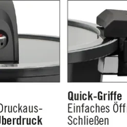 Energiespartopf Gourmet Nero 24cm, 6 Ltr.