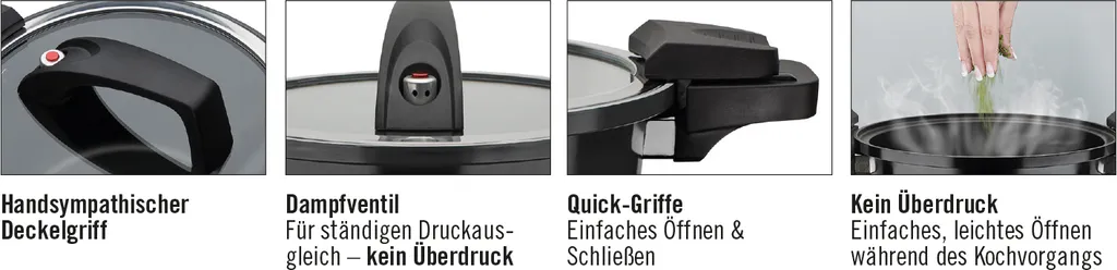 Energiespartopf Gourmet Nero 24cm, 6 Ltr. 3 Energiespartopf Gourmet Nero 24cm, 6 Ltr.